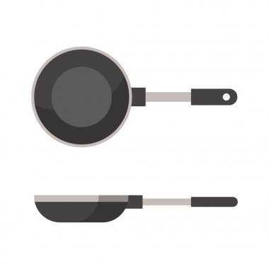 Pan simgesi üzerinde arka izole. Logo illüstrasyon