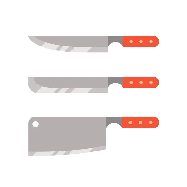 Knife set Icon. Cutlery icon set. Knife and cutter. — Stock Vector