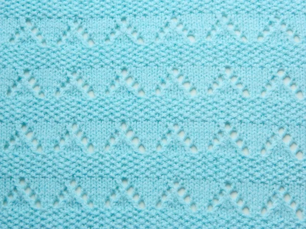 Cobertor de malha turquesa — Fotografia de Stock