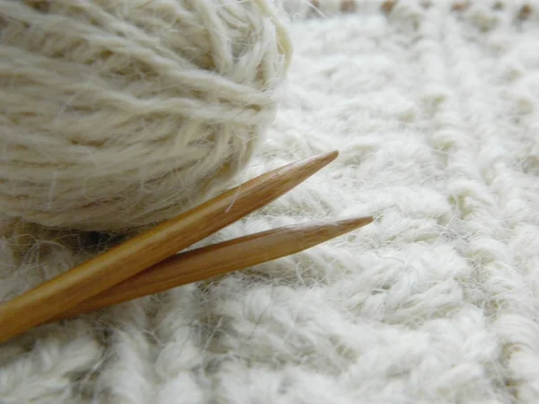 Weißes Strickmuster — Stockfoto