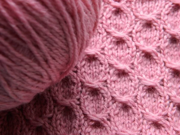 Gestricktes rosa Muster — Stockfoto