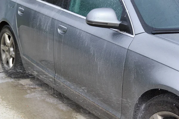 Lavado Manual Bajo Presión Agua Después Del Aislamiento — Foto de Stock