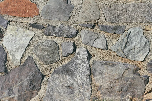 Concrete Wall Texture Background Natural Stones Building Facade Decor Decorative — 스톡 사진