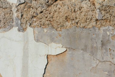 Beton duvar dokusu arka planı. Doğal taşlar. Binanın ön cephesi. Dekoratif alçı. Ev dış görünümü.3D tasarım şablonu. 