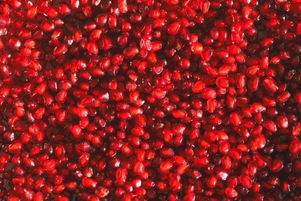 Friss Vörös Gránátalma Mag Ételminta Textúra Háttér Organikus Szuper Élelmiszer — Stock Fotó