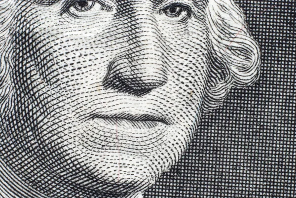 George Washington yüzünde bir dolarlık banknot