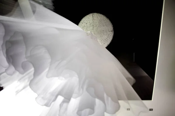 花嫁の白いウェディング ドレス ストックフォト