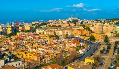 Cagliari, İtalya: Cityscape Cagliari, Sardinya Adası en büyük şehir tarihi şehir merkezinin