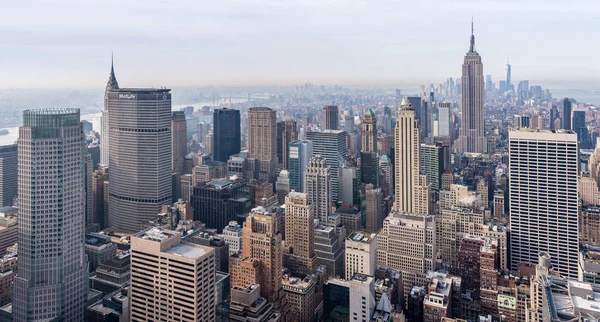 Nova Iorque, EUA: Vista de Manhattan do telhado do Rockefeller Center — Fotografia de Stock