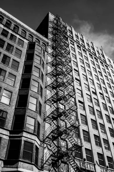 Чикаго будівель. Чорно-біла фотографія. — стокове фото