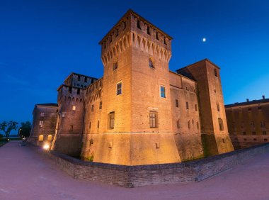 Mantua (Mantova), İtalya: Geceleri Saint George Castle