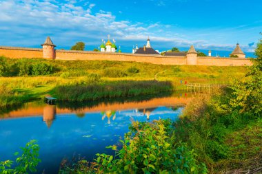Suzdal Cityscape. Ünlü Rus şehrin altın yüzük Rusya Federasyonu parçası
