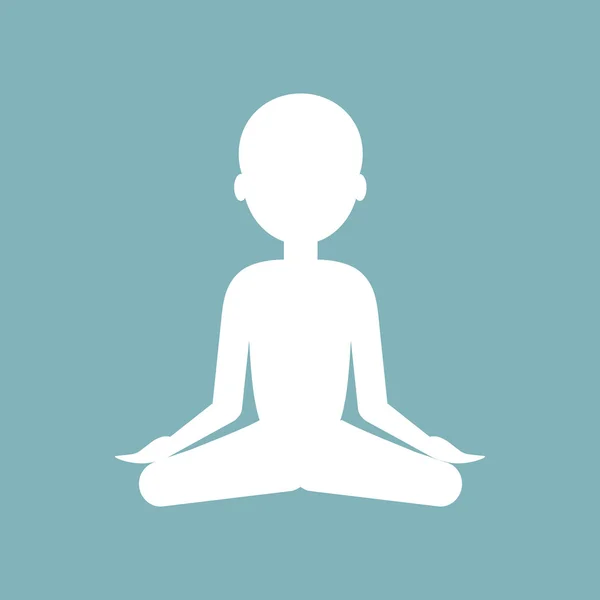 Meditation Man Icon — Διανυσματικό Αρχείο
