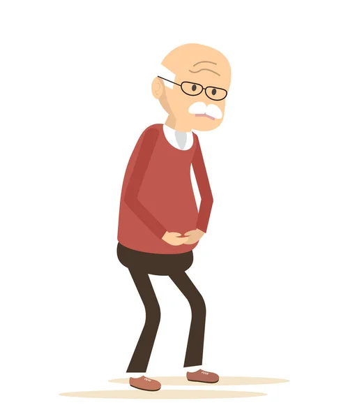 Homem idoso Doente —  Vetores de Stock