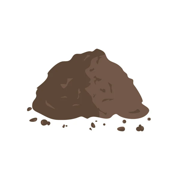 地面や堆肥の山 — ストックベクタ