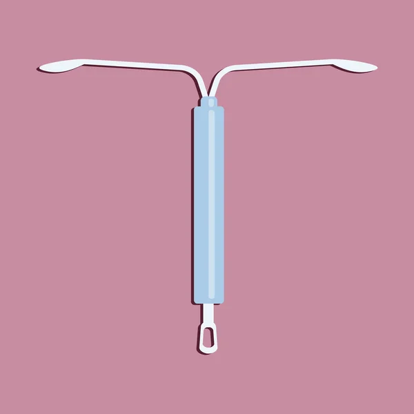 Ikone des intrauterinen Geräts — Stockvektor