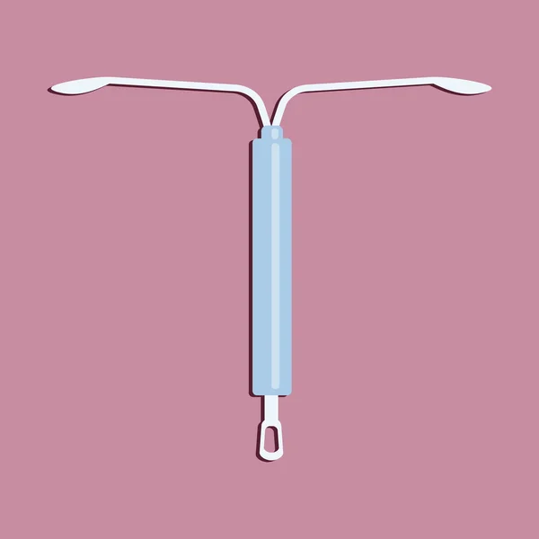 Icono de dispositivo intrauterino — Vector de stock