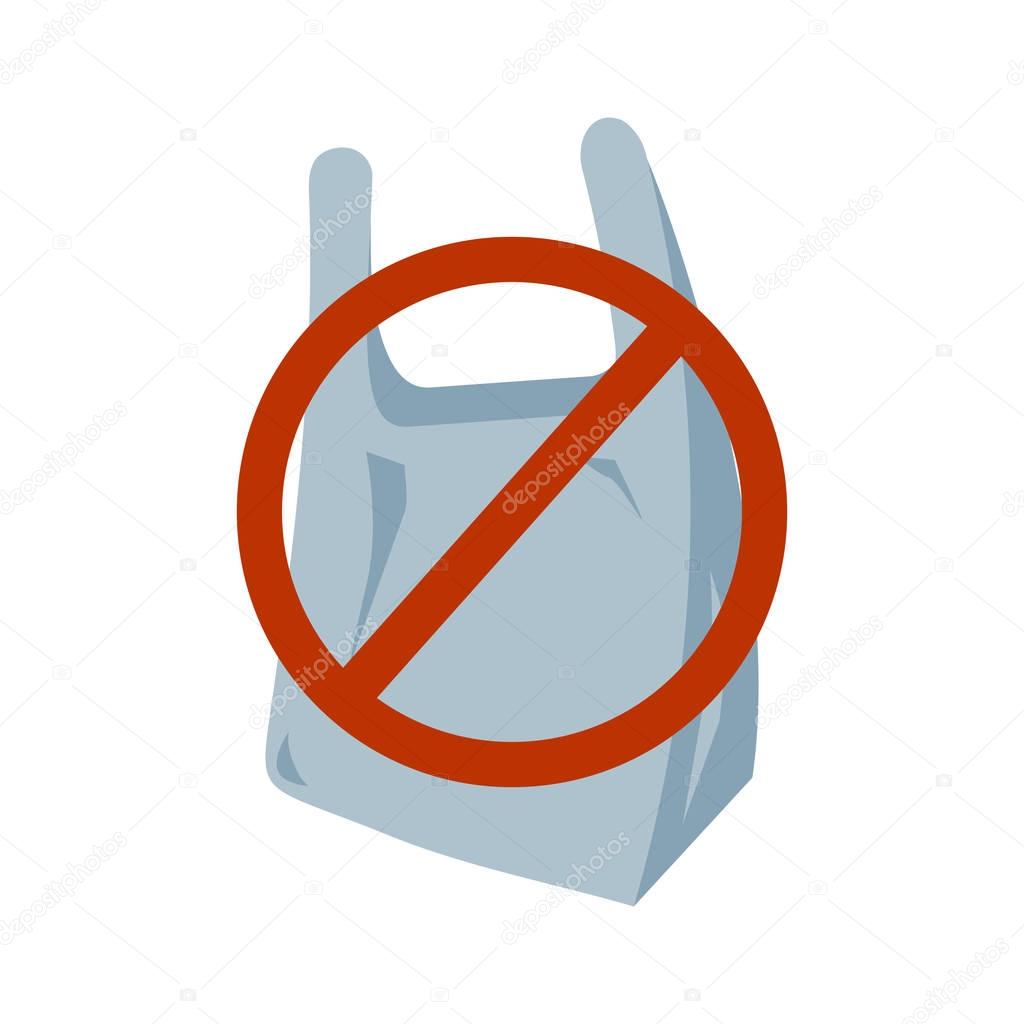 No Plastic Bag Icon