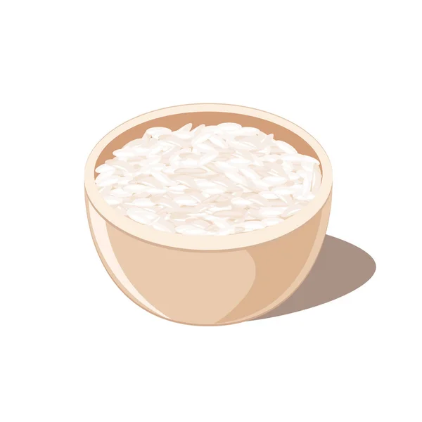 Rice in Bowl Icon — Stock Vector