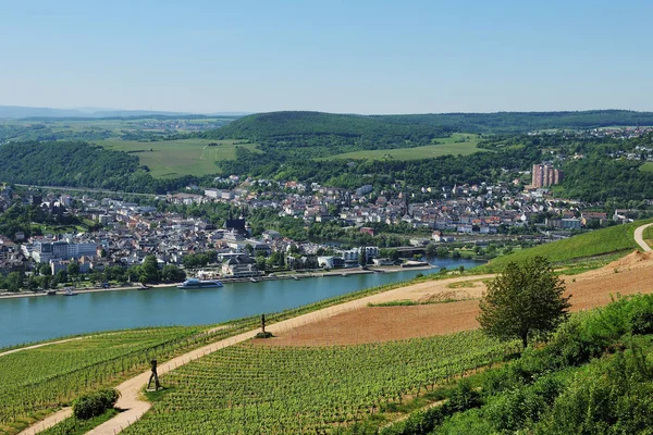 Città di Bingen nella Valle del Medio Reno — Foto Stock