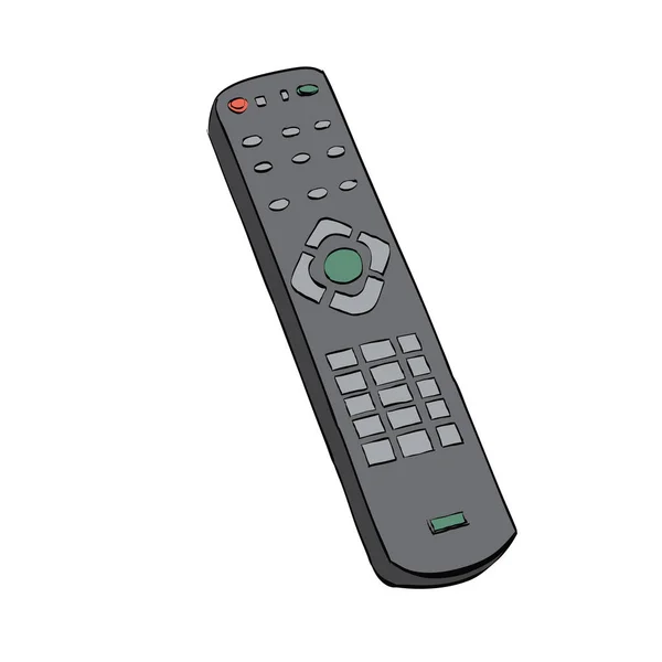 Remote control television, color illustration — Stock Vector