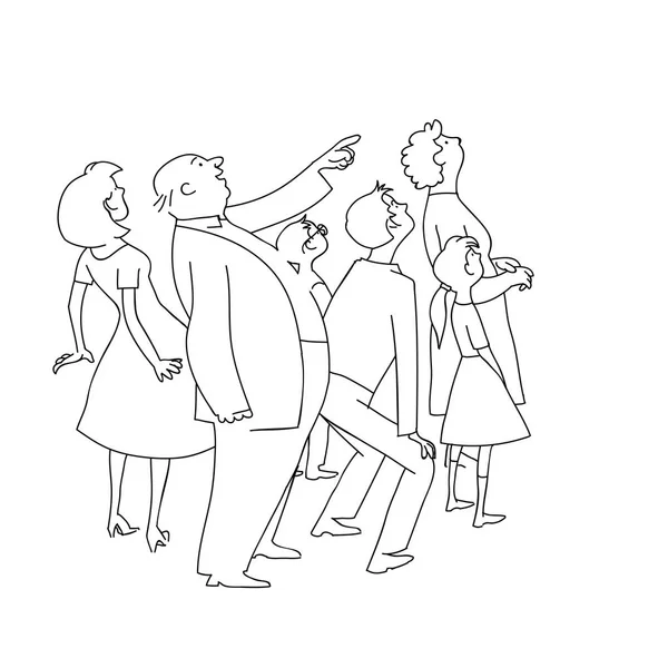 İzlerken onlookers kalabalık