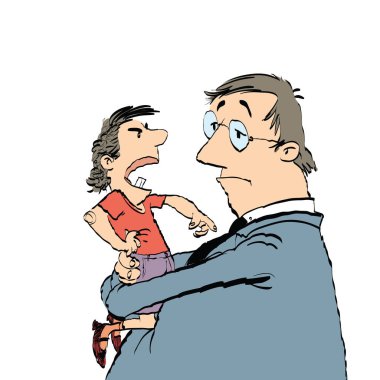 Baba ve şımarık bir çocuk