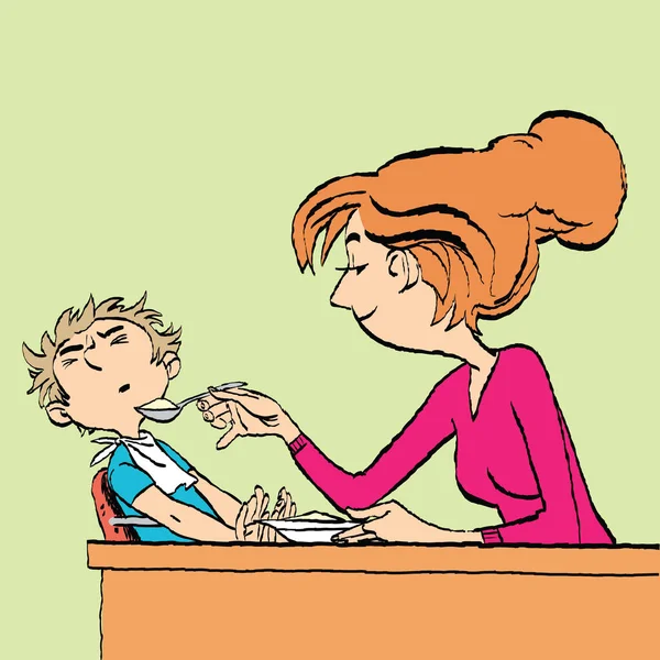 Çocuk yemek istemiyor.