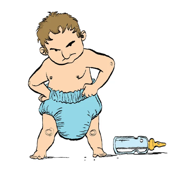 Bezli inatçı yürümeye başlayan çocuk