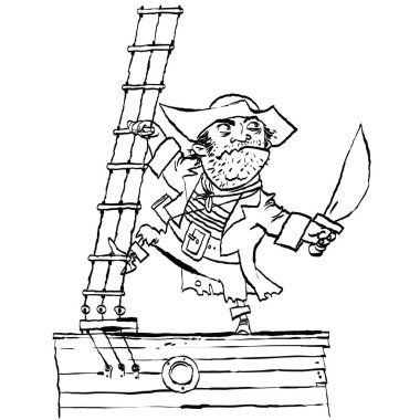 Cesur korsan gemiye olduğunu