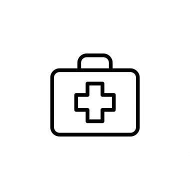 satırı ilk yardım simgesi beyaz arka plan üzerinde