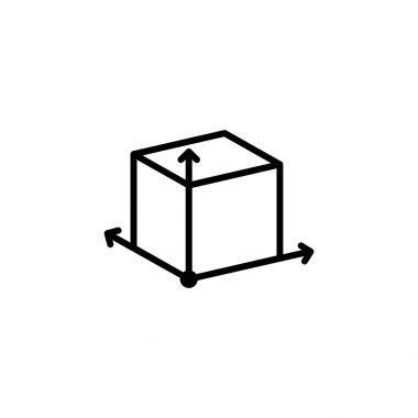 satırı boyutu Boyut simgesi beyaz arka plan üzerinde