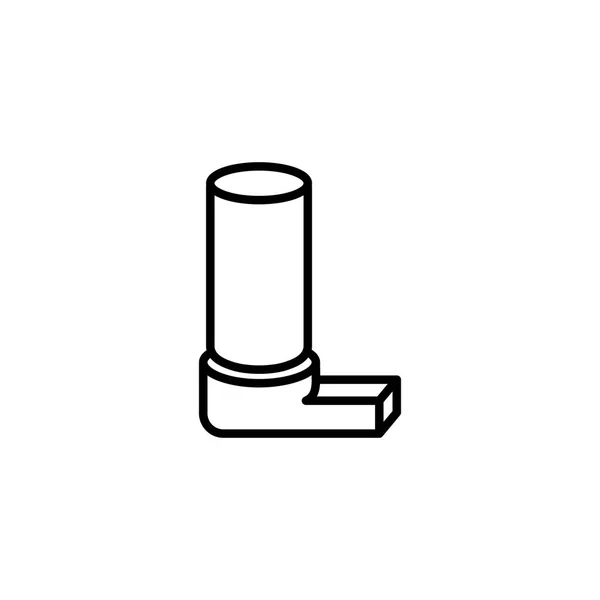 Inhalator-Symbol auf weißem Hintergrund — Stockvektor