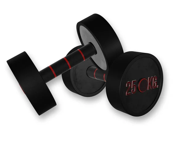 Beyaz bir arka plan üzerinde izole bir metal geri zekali. 3D modeli