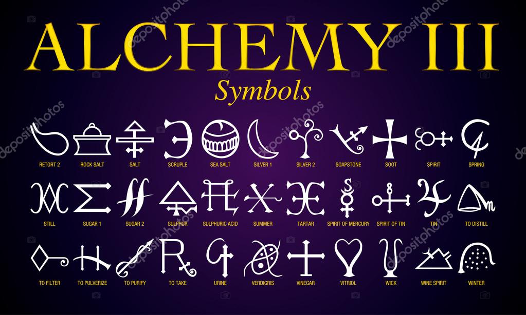 Set of Alchemy Symbols. It is an ancient practice shrouded in mystery