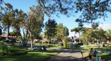San Pedro de Cumbaya, Pichincha / Ekvator - 10 Aralık 2016: etkinlik Cumbaya Quito şehir yakınında, Central Park'ta