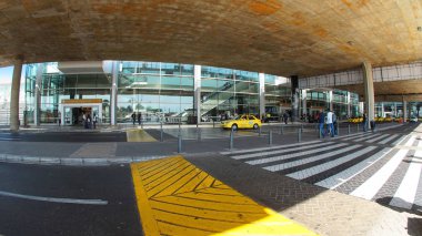 Bogota, Cundinamarca / Kolombiya - 22 Ocak 2016: El Dorado International Airport de Bogota şehir dışında faaliyet