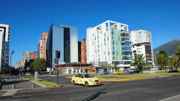 Quito Pichincha Equador Julho 2017 Vista Interseção Das Avenidas Nações — Fotografia de Stock