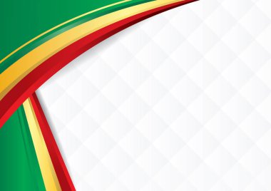 Diploma veya sertifika kullanmak için Senegal, bayrak renkleri ile şekillerle arka plan