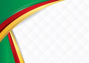 Kamerun Diploma veya sertifika kullanmak için bayrak renkleri ile şekillerle arka plan