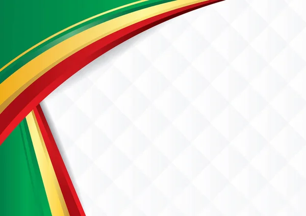 Fundo abstrato com formas com as cores da bandeira do Senegal, para usar como Diploma ou Certificado —  Vetores de Stock