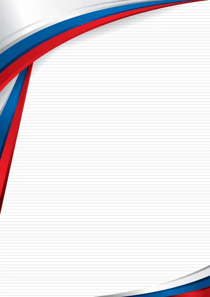 Arka plan bayrak Rusya Diploma veya sertifika kullanmak için renkleri ile şekillerle. Biçim A4. Vektör görüntü