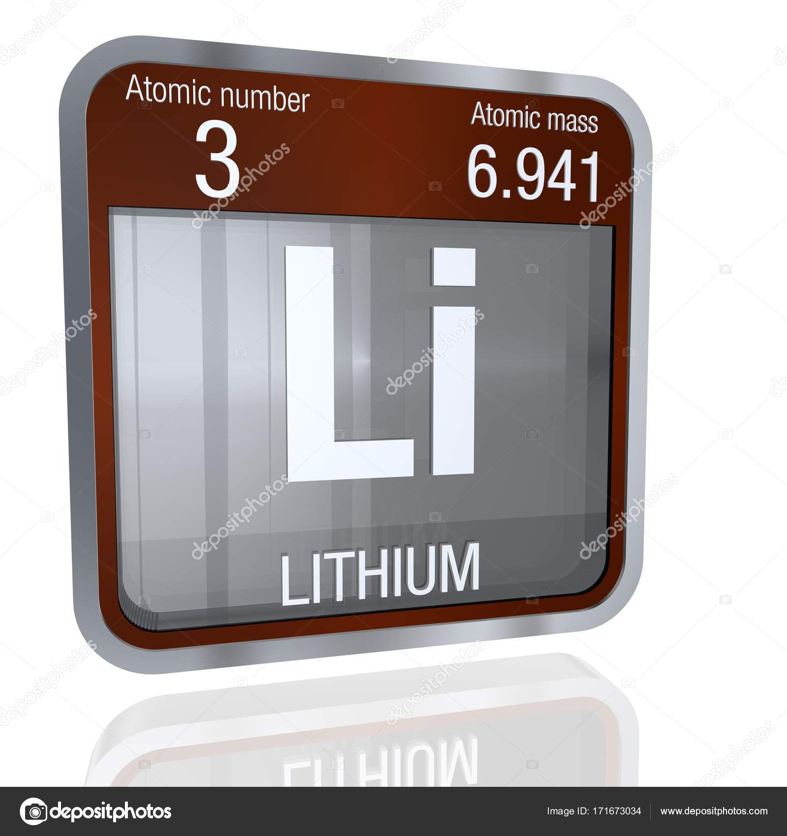 lithium symbol in square shape with metallic border and transparent background with reflection on the floor 3d render element number 3 of the periodic - Periodic Table Symbol For Lithium lithium symbol in square shape with metallic border and transparent background with reflection on the floor 3d render element number 3 of the periodic - Periodic Table Symbol For Lithium