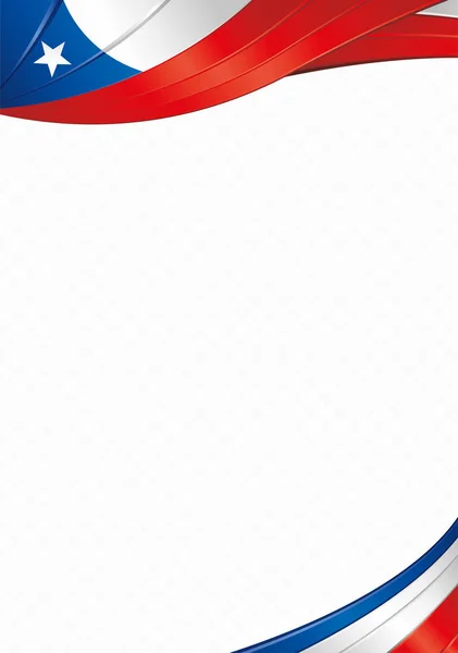 Абстрактний Фон Хвилями Синіми Червоними Білими Кольорами Прапора Чилі Щоб — стоковий вектор