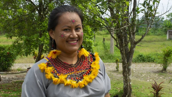 Lago Agrio Sucumbios Ecuador Febrero 2020 Mujer Del Grupo Étnico —  Fotos de Stock