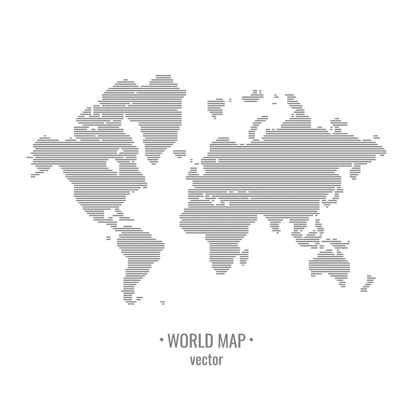 Vettore mappa del mondo — Vettoriale Stock