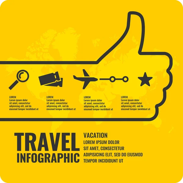 Travel infographics. Buy air tickets. — Stock Vector