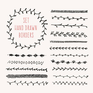 Set el çizilen çizgi kenarlık.