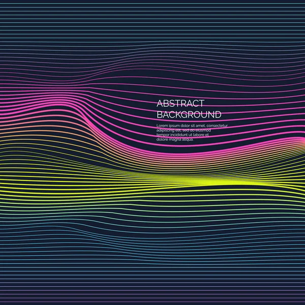 Абстрактный фон с динамическими волнами . — Бесплатное стоковое фото