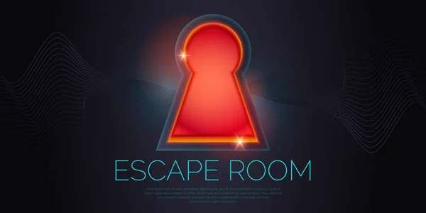 Efeito de texto do logotipo do jogo 3d escape room